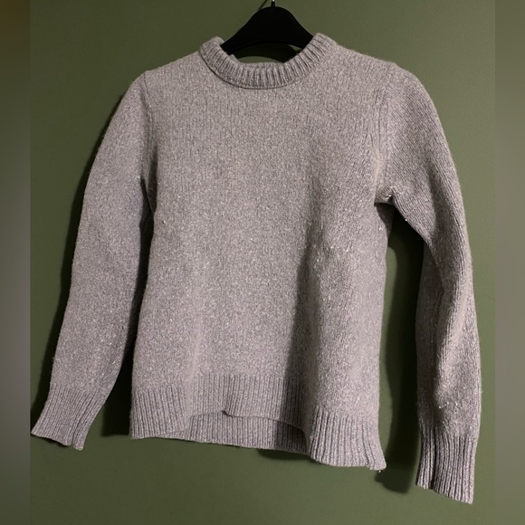 Merino Wool Grey Sweater - Picture 2 of 3